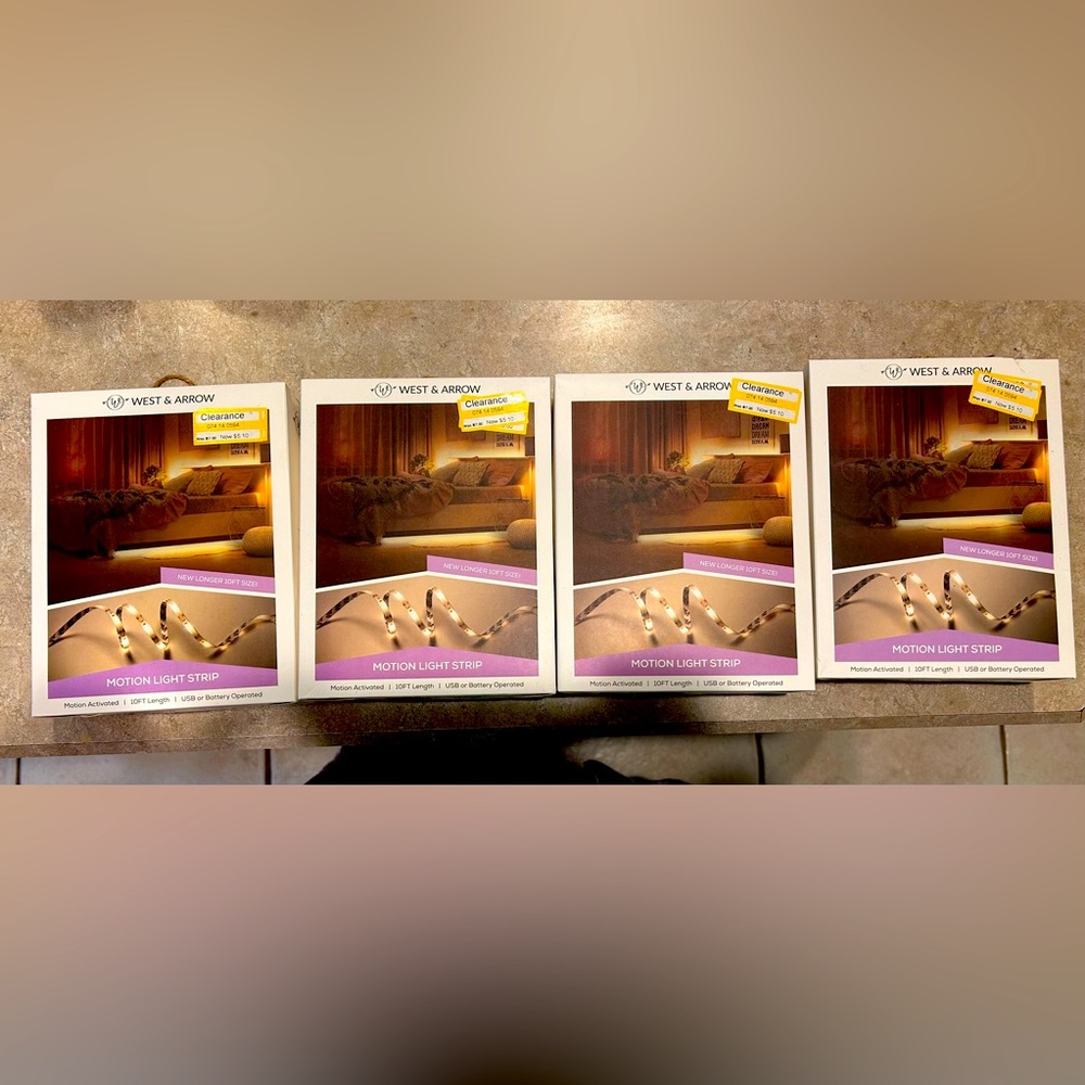 NWT Motion Light Strips 4 boxes